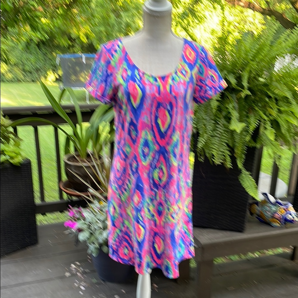 Lilly Pulitzer Pink and Blue knit dress